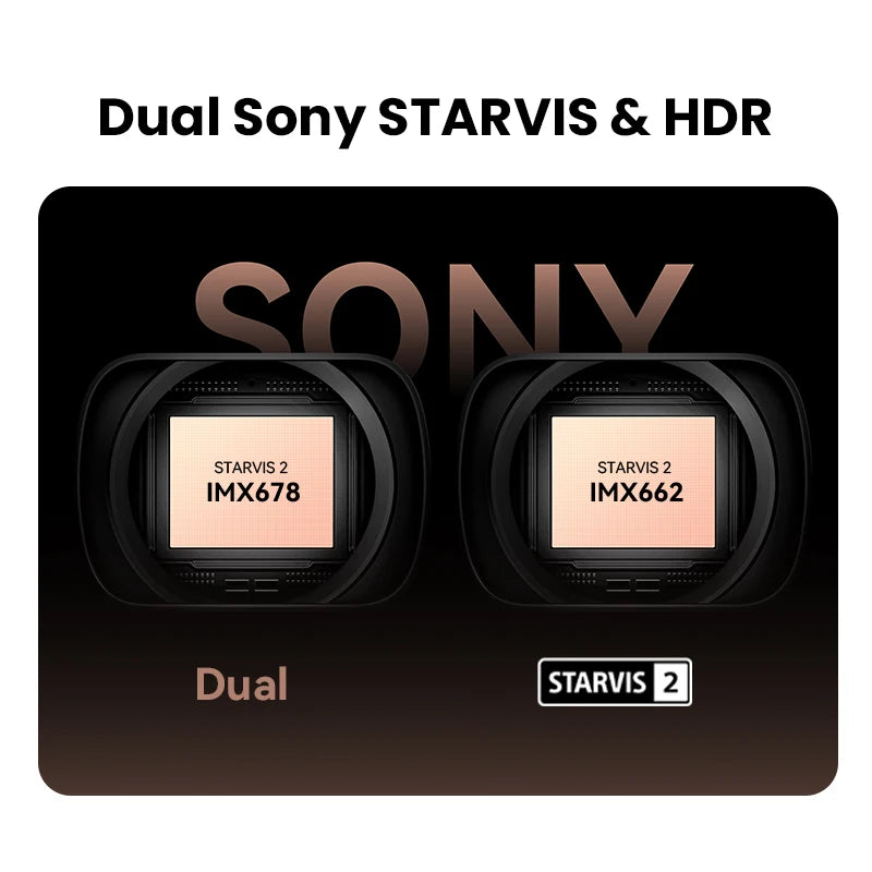 2025 New 4K Dash Cam Z60 Pro Support Rear and Interior Car Camera SONY STARVIS2 678 Sensor 5Ghz Wi-Fi ADAS 4G DVR